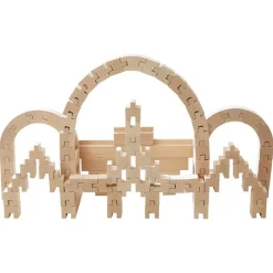 HABA Interlocking Wooden Blocks Construction Set< Wooden Building Blocks