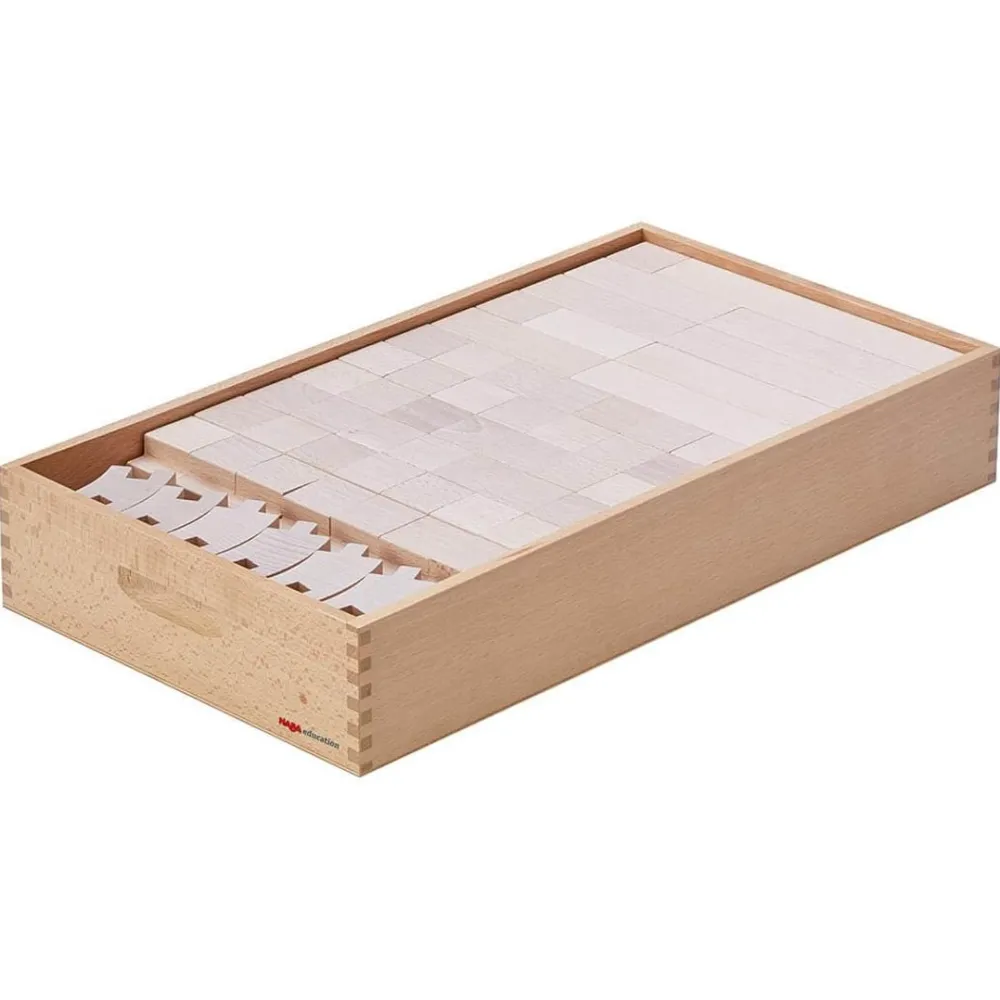 HABA Interlocking Wooden Blocks Construction Set< Wooden Building Blocks