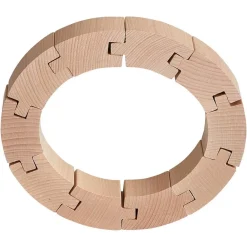 HABA Interlocking Wooden Blocks Construction Set< Wooden Building Blocks