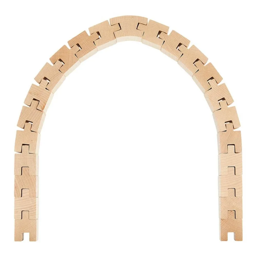 HABA Interlocking Wooden Blocks Construction Set< Wooden Building Blocks