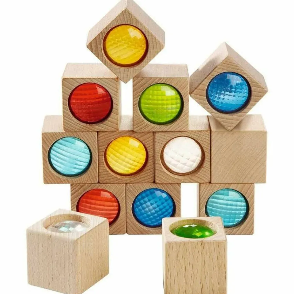HABA Kaleidoscopic Colored Prisms Building Blocks< Wooden Building Blocks