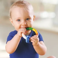 HABA Kringelring Wooden Baby Rattle< Grasping + Teething Toys