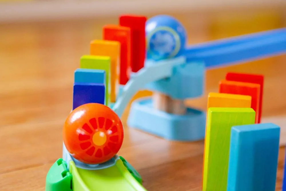 HABA Kullerbu Kringel Domino Play Track Starter Set< Kullerbu Track System