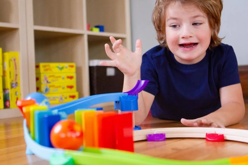 HABA Kullerbu Kringel Domino Play Track Starter Set< Kullerbu Track System