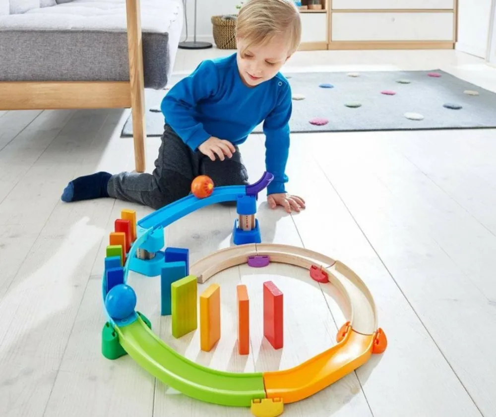 HABA Kullerbu Kringel Domino Play Track Starter Set< Kullerbu Track System