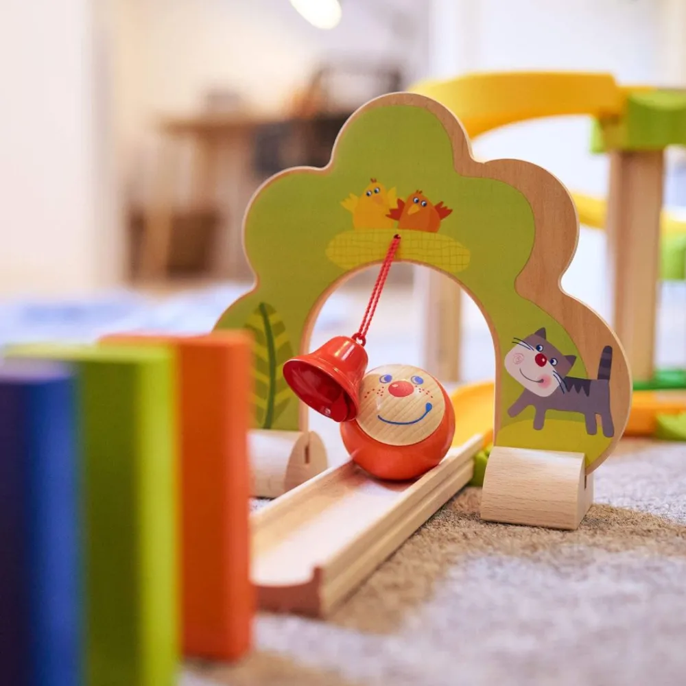 HABA Kullerbu Sim-Sala-Kling Wooden Track Set< Kullerbu Track System
