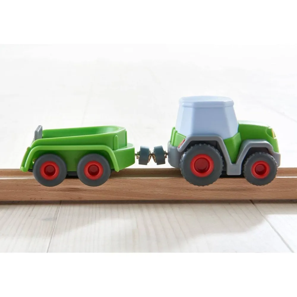 HABA Kullerbu Tractor And Trailer With Momentum Motor< Kullerbu Track System