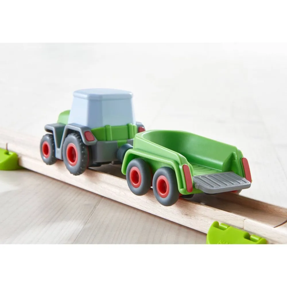 HABA Kullerbu Tractor And Trailer With Momentum Motor< Kullerbu Track System