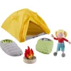 HABA Little Friends Camping Trip Play Set With Sleeping Bags< Little Friends Play Sets
