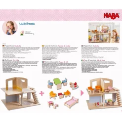 HABA Little Friends Dollhouse Town Villa With Furniture< Little Friends Buildings
