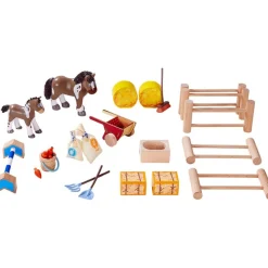 HABA Little Friends Happy Horse Riding Stable< Little Friends Play Sets