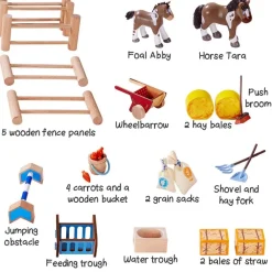 HABA Little Friends Happy Horse Riding Stable< Little Friends Buildings