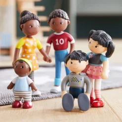 HABA Little Friends Lara Doll With Black Pigtails< Little Friends People