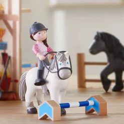HABA Little Friends Rider Sanya And Horse Saphira Play Set< Little Friends Play Sets
