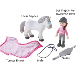 HABA Little Friends Rider Sanya And Horse Saphira Play Set< Little Friends Animals