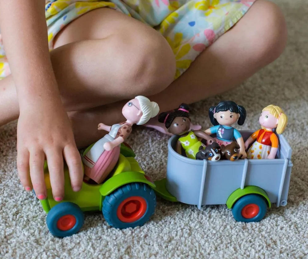 HABA Little Friends Tractor And Trailer< Little Friends Accessories
