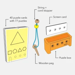 HABA Logic! Case Starter Set 6+< Lacing Toys + Motor Skills