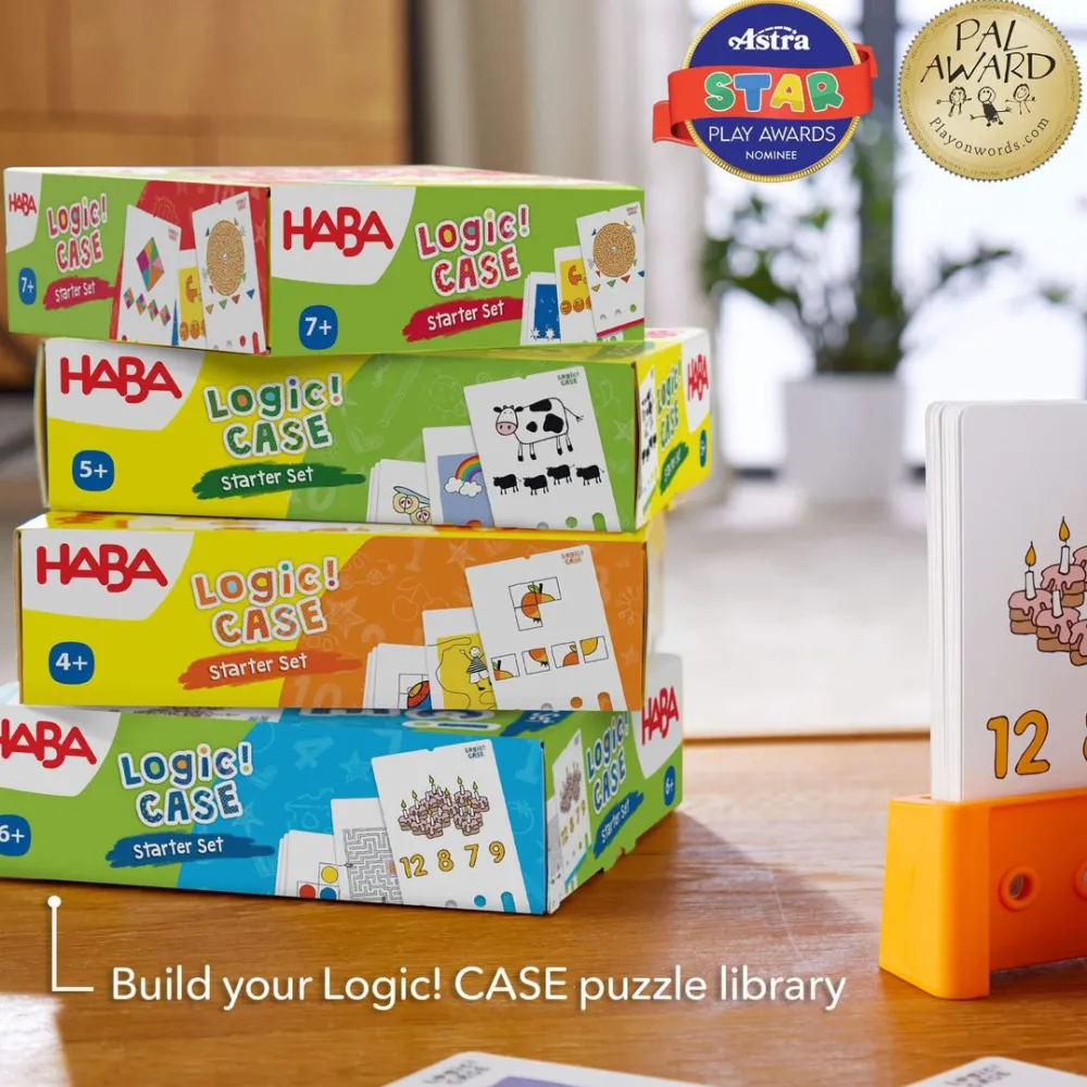 HABA Logic! Case Starter Set 6+< Lacing Toys + Motor Skills