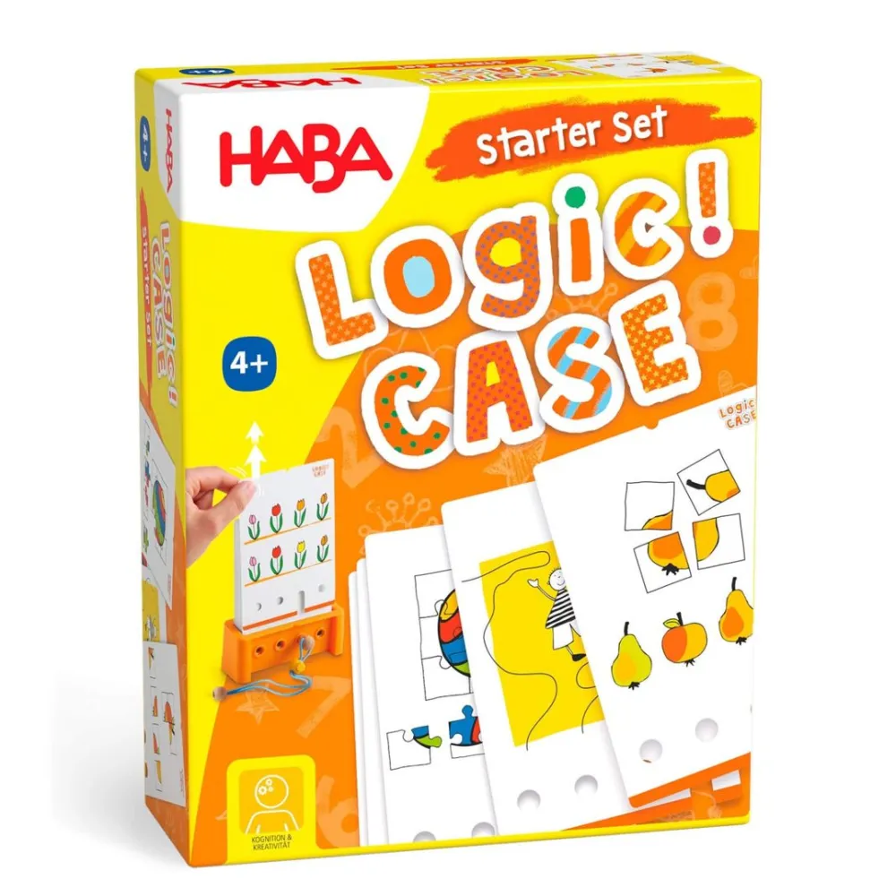 HABA Logic! Case Starter Set 4+< Lacing Toys + Motor Skills