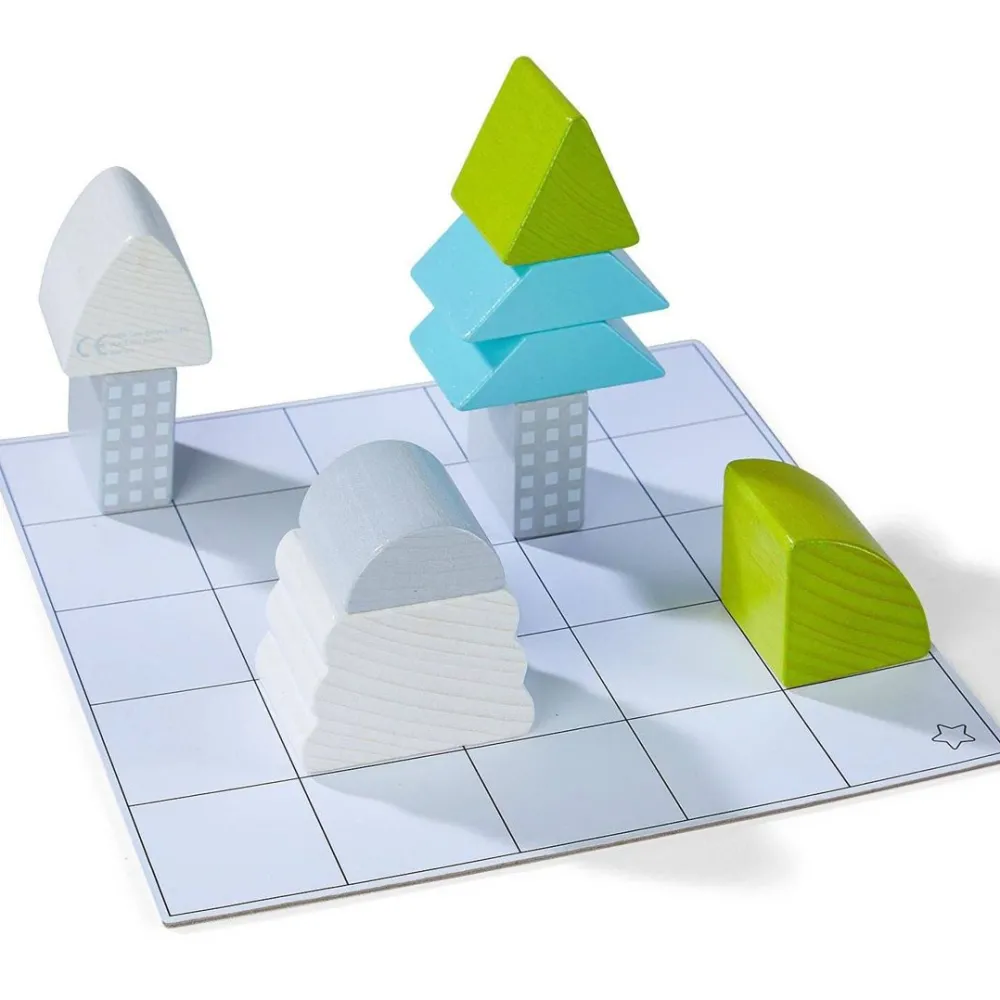 HABA Logical Master Builder Blocks< Wooden Stacking Toys & Arranging Games