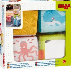 HABA Marine World Soft Baby Discovery Cubes< Plush Baby Toys