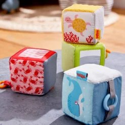 HABA Marine World Soft Baby Discovery Cubes< Plush Baby Toys