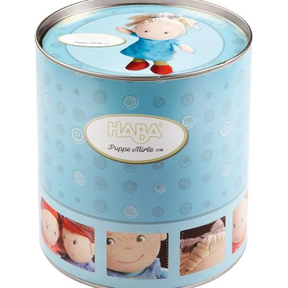 HABA Mirle Soft 8" Baby Doll In Gift Tin< Plush Dolls