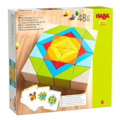 HABA Mosaic 3D Wooden Arranging Game< Wooden Building Blocks
