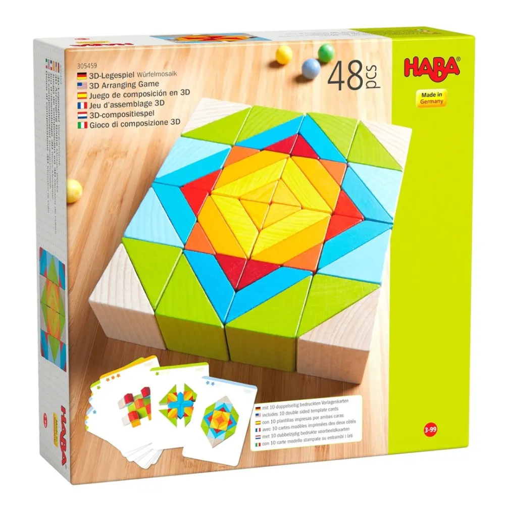 HABA Mosaic 3D Wooden Arranging Game< Wooden Building Blocks