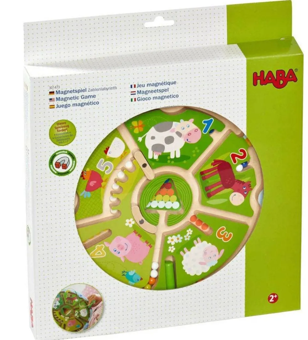 HABA Number Maze Magnetic Game< Travel + Magnetic Games