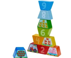 HABA Numbers Farm Wooden Arranging Game< Wooden Stacking Toys & Arranging Games