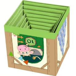 HABA On The Farm Cardboard Stacking & Nesting Cubes< Shape Sorters + Stacking Toys