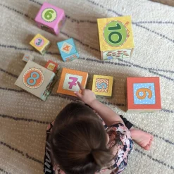 HABA On The Farm Cardboard Stacking & Nesting Cubes< Shape Sorters + Stacking Toys
