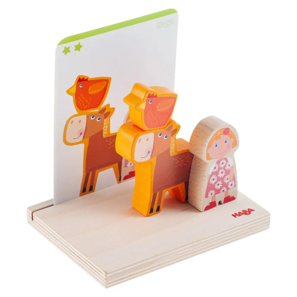 HABA On The Farm Stacking Toy< Shape Sorters + Stacking Toys