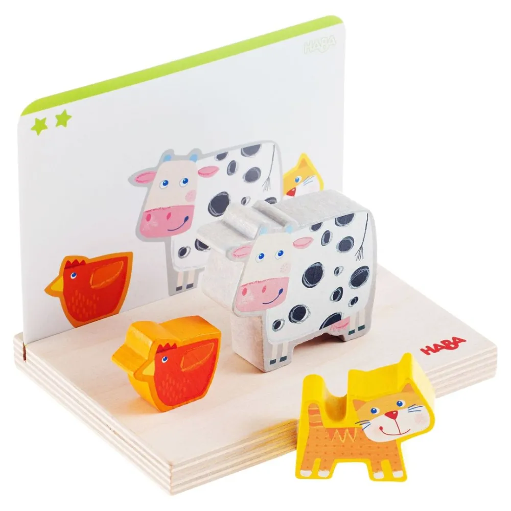 HABA On The Farm Stacking Toy< Shape Sorters + Stacking Toys