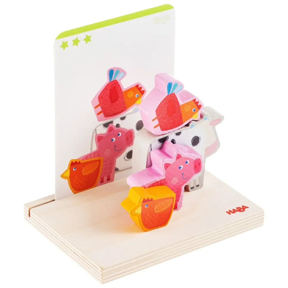 HABA On The Farm Stacking Toy< Shape Sorters + Stacking Toys