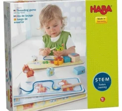 HABA On The Farm Threading Game< Lacing Toys + Motor Skills