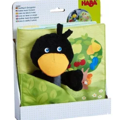HABA Orchard Soft Book With Raven Finger Puppet< Plush Baby Toys