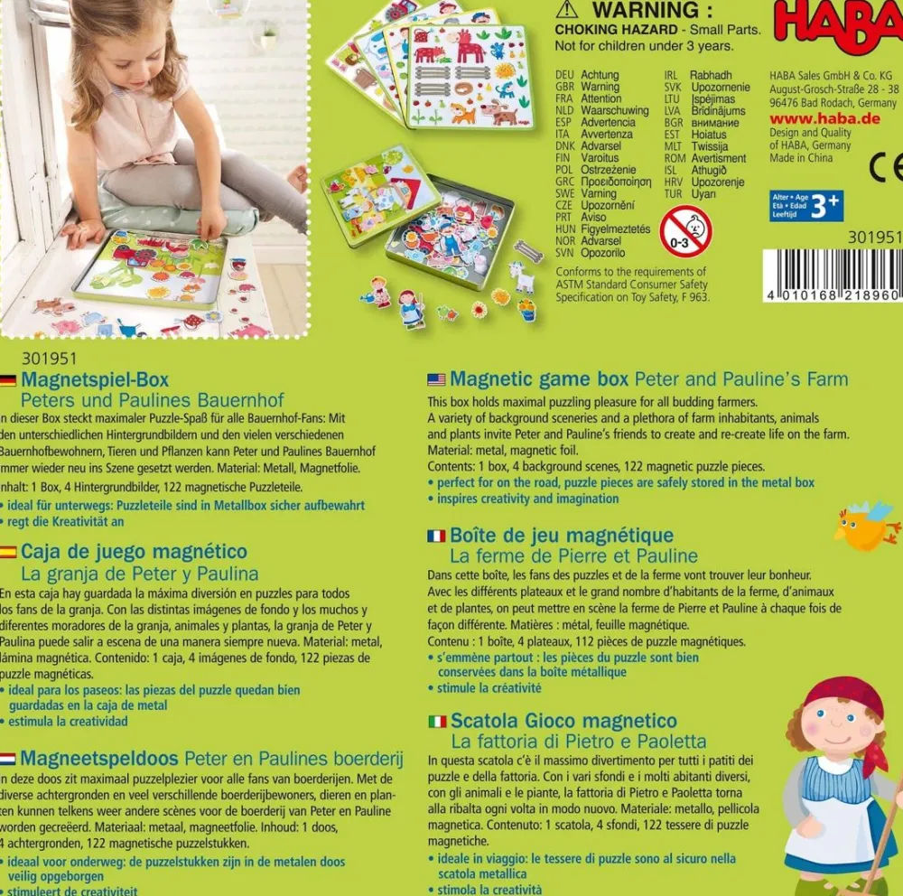 HABA Peter And Pauline'S Farm Magnetic Game< Travel + Magnetic Games