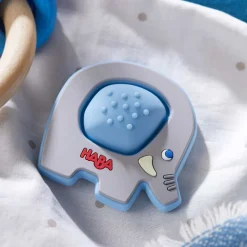 HABA Popping Elephant Silicone Teething Toy< Grasping + Teething Toys