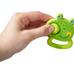 HABA Popping Frog Silicone Teething Toy< Grasping + Teething Toys