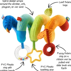 HABA Rainbow Activity Spiral Stroller Toy< Hanging Baby Toys + Mobiles