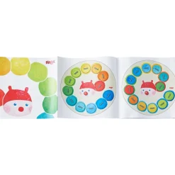 HABA Rainbow Caterpillar Counting Threading Game< Lacing Toys + Motor Skills