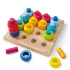 HABA Rainbow Whirls Wooden Sorting And Stacking Game< Shape Sorters + Stacking Toys