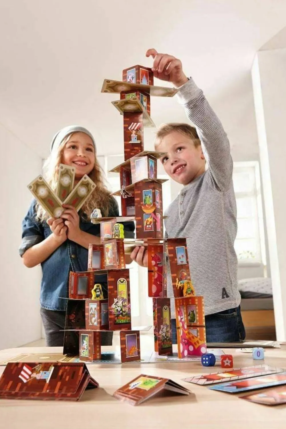 HABA Rhino Hero - Super Battle Stacking Game< Family Games