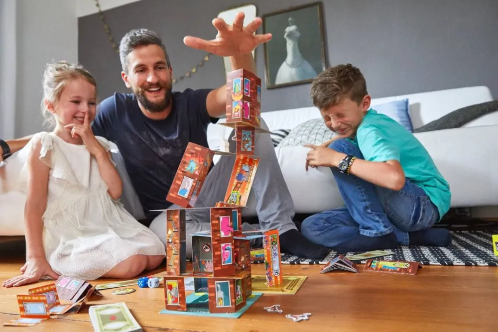 HABA Rhino Hero - Super Battle Stacking Game< Family Games