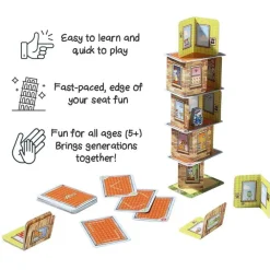 HABA Rhino Hero Stacking Cards Game< Family Games
