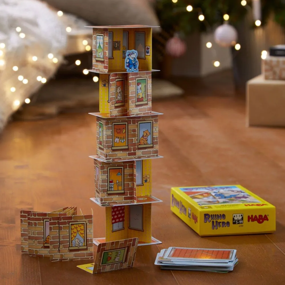 HABA Rhino Hero Stacking Cards Game< Dexterity Games