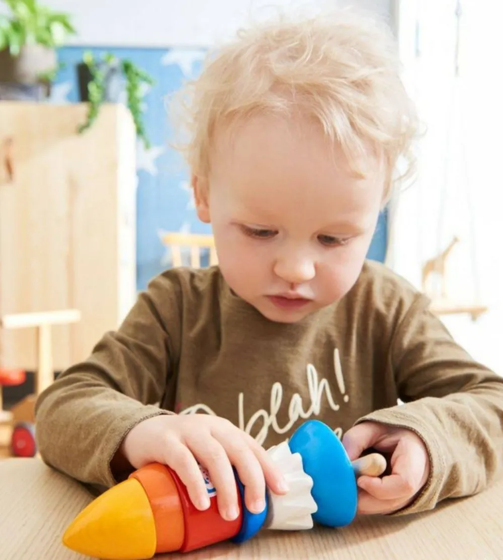 HABA Rocket 6 Piece Threading Toy< Lacing Toys + Motor Skills