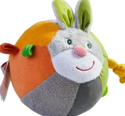 HABA Soft Bunny Ball With Rattling Effects< Plush Baby Toys
